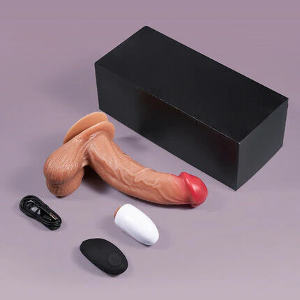 Acmejoy Lifelike Vibrating 6.69 Inch Dildo for G-Spot and Anal Stimulation Strong Suction - Image 4