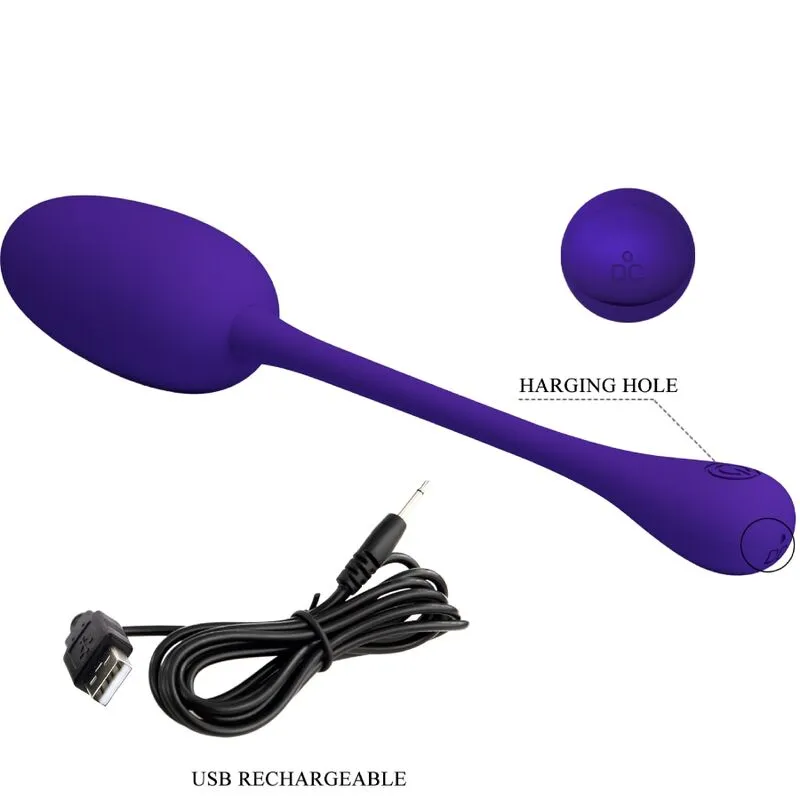 Œuf Vibrant Silicone Violet 12 Fonctions - Image 3