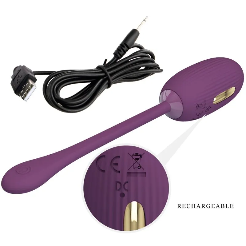 Œuf Vibrant Silicone Violet Rechargeable - Image 13