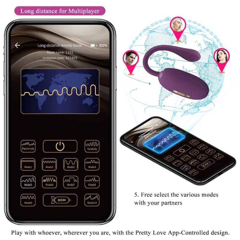 Œuf Vibrant Silicone Violet Rechargeable - Image 5