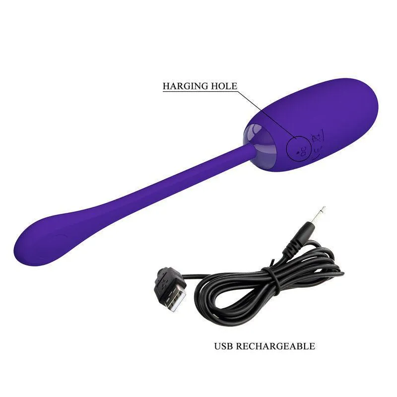Œuf Vibrant Violet Rechargeable Silicone - Image 3