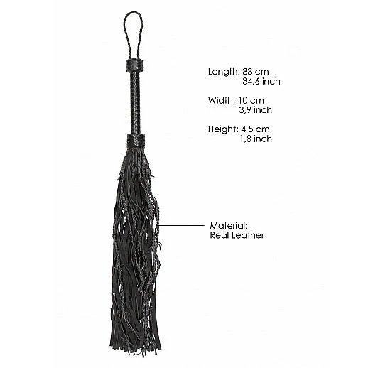 Ouch Leather/Suede Barbed Wired Flogger - Image 3