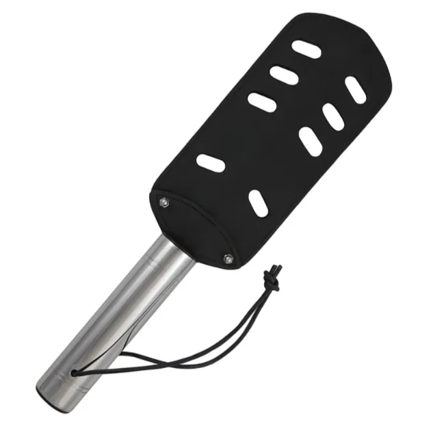 Pagaie BDSM cuir et acier inoxydable luxe