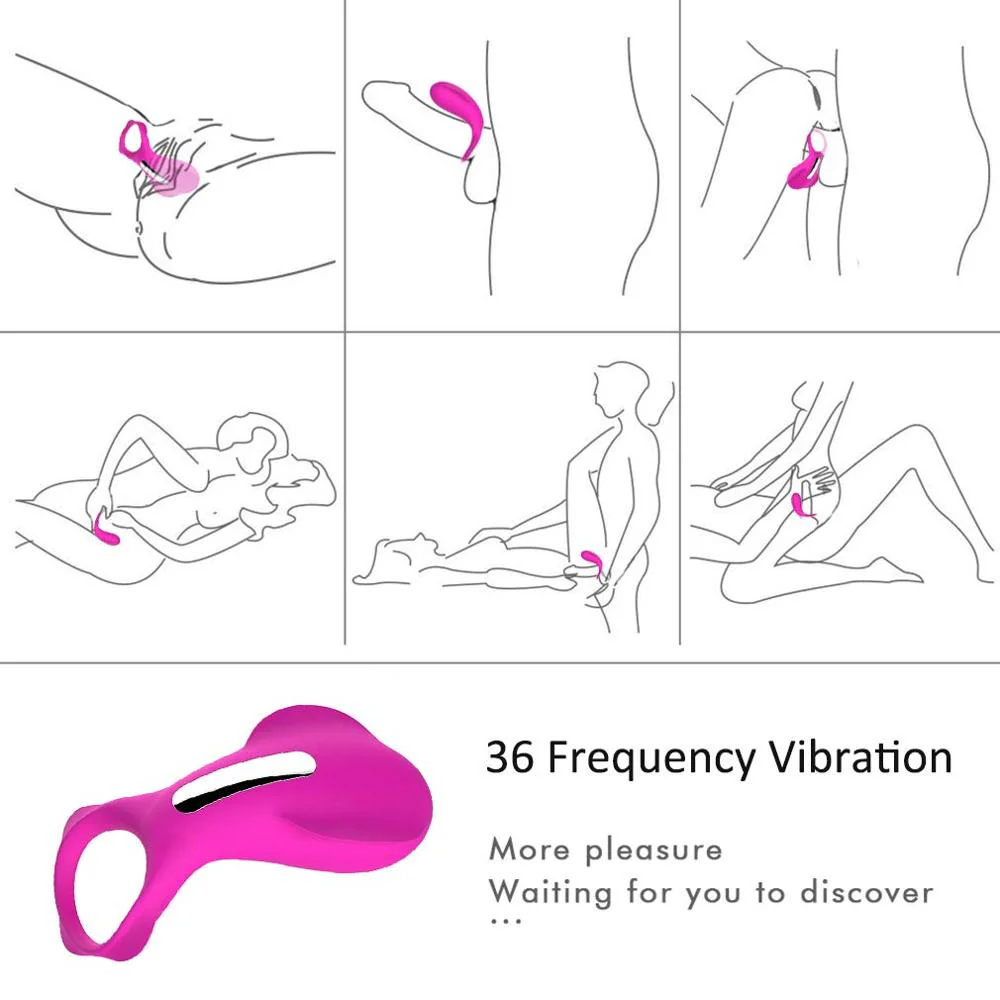 Penis Vibration Ring Cock Powerful Vibrator Clitoris Stimulator Prostate Vibrator - Image 3