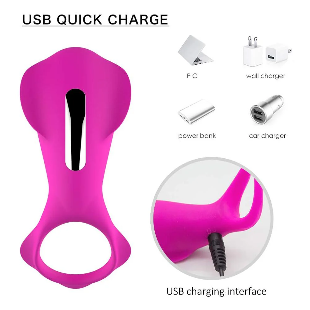 Penis Vibration Ring Cock Powerful Vibrator Clitoris Stimulator Prostate Vibrator - Image 5