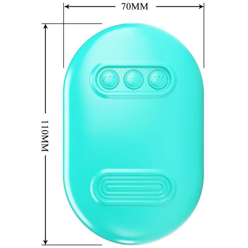 Pinces À Tétons Électrostimulation Silicone Bleu - Image 5