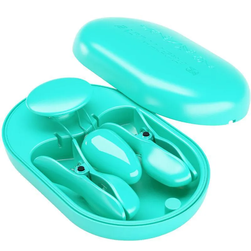 Pinces À Tétons Électrostimulation Silicone Bleu - Image 6