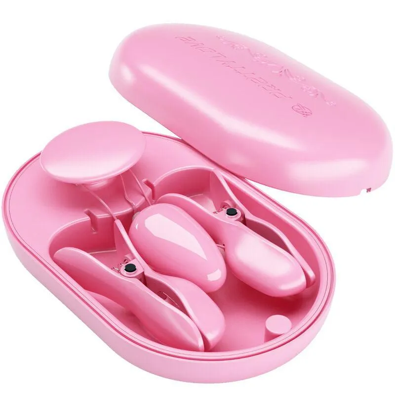 Pinces À Tétons Électrostimulation Silicone Rose - Image 6
