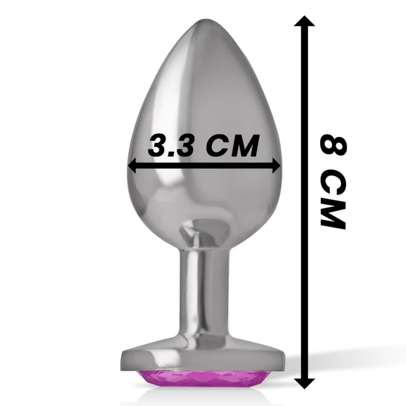 Plug Anal En Métal Avec Bijou Diamant - Image 4