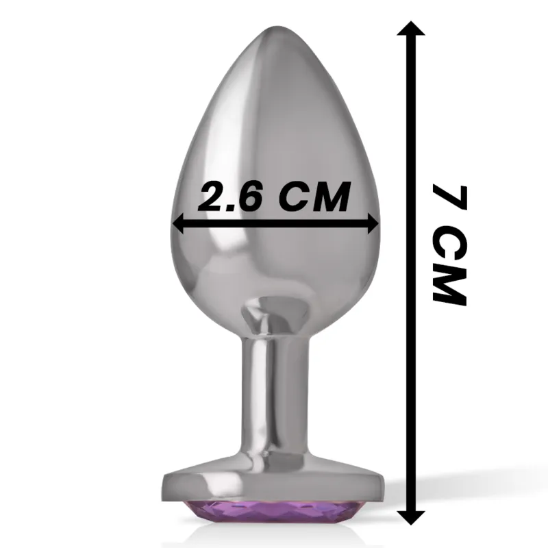 Plug Anal En Métal Avec Bijou Diamant - Image 4