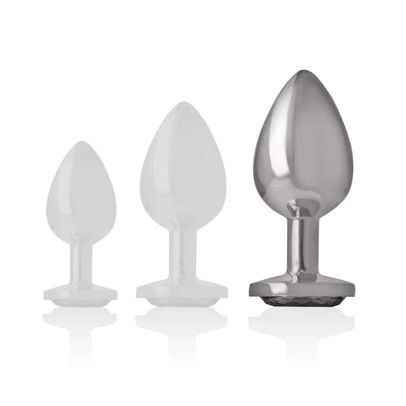 Plug Anal En Métal Avec Bijou Diamant - Image 3