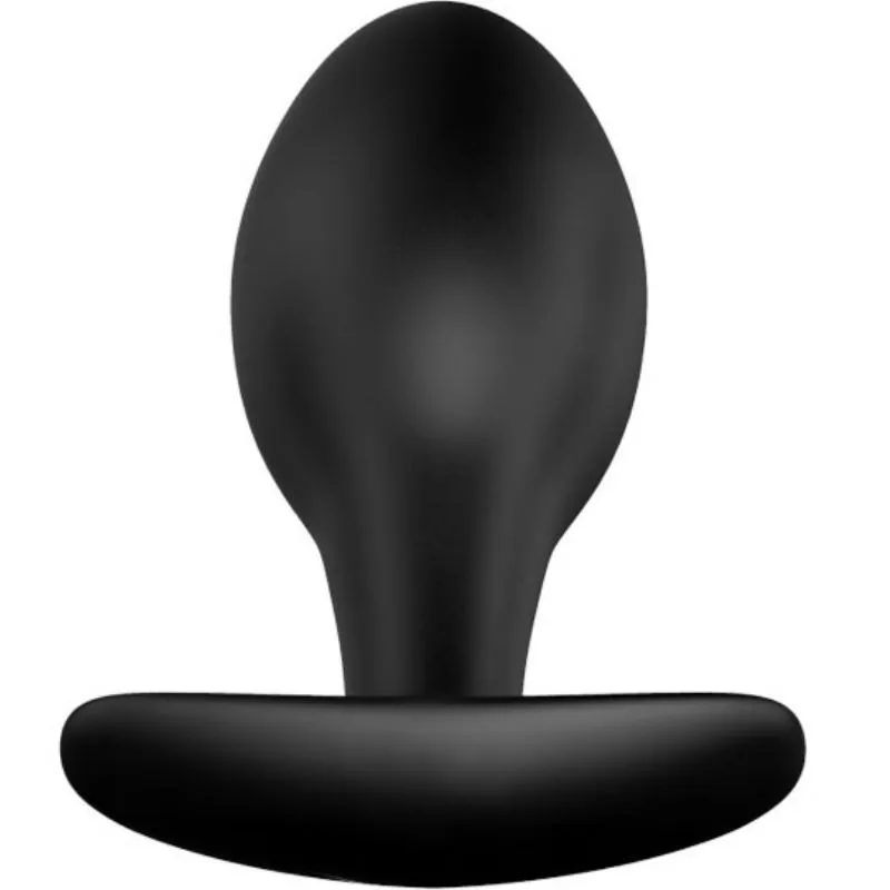 Plug Anal Ergonomique En Silicone Noir - Image 5