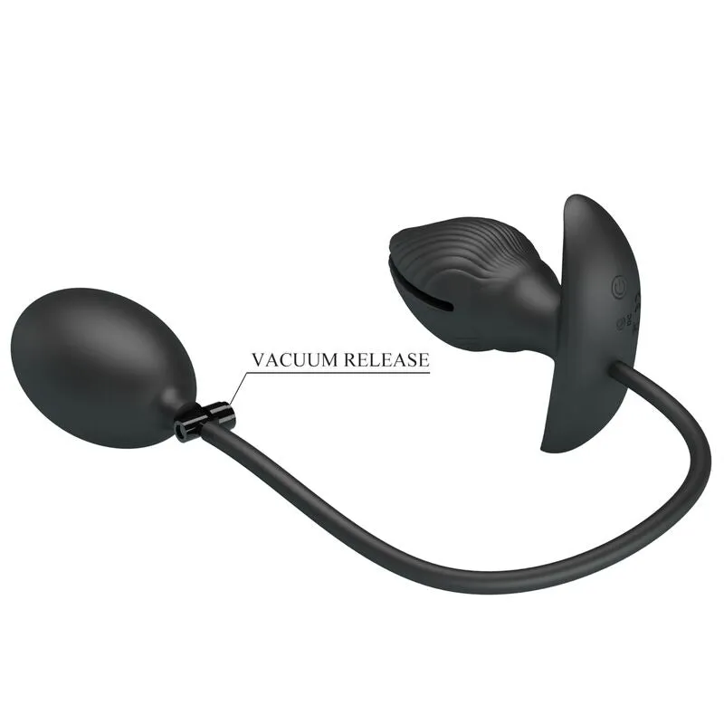 Plug Anal Gonflable En Silicone Noir - Image 4