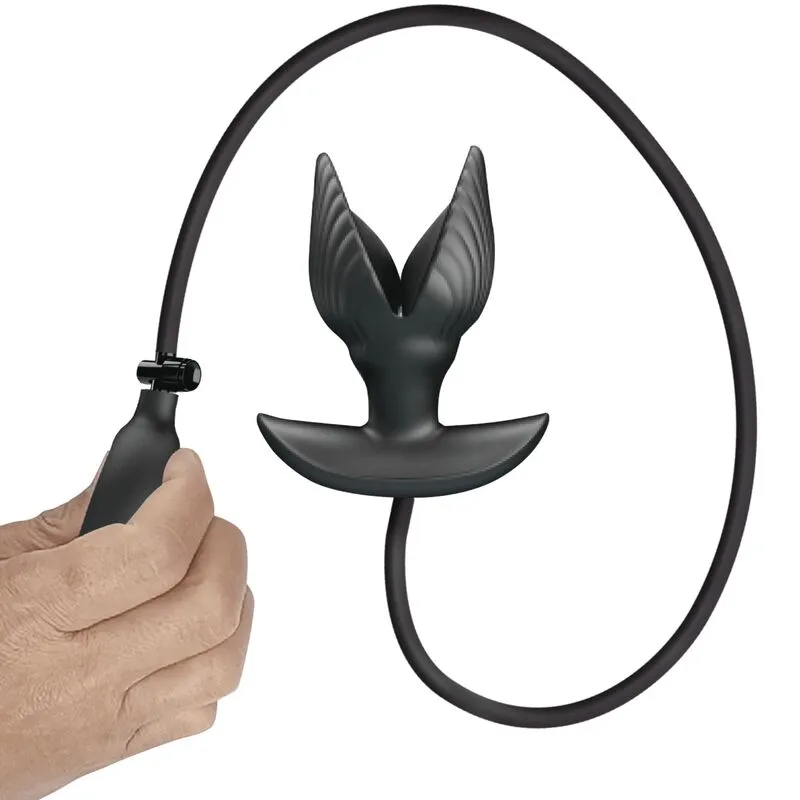 Plug Anal Gonflable En Silicone Noir - Image 7
