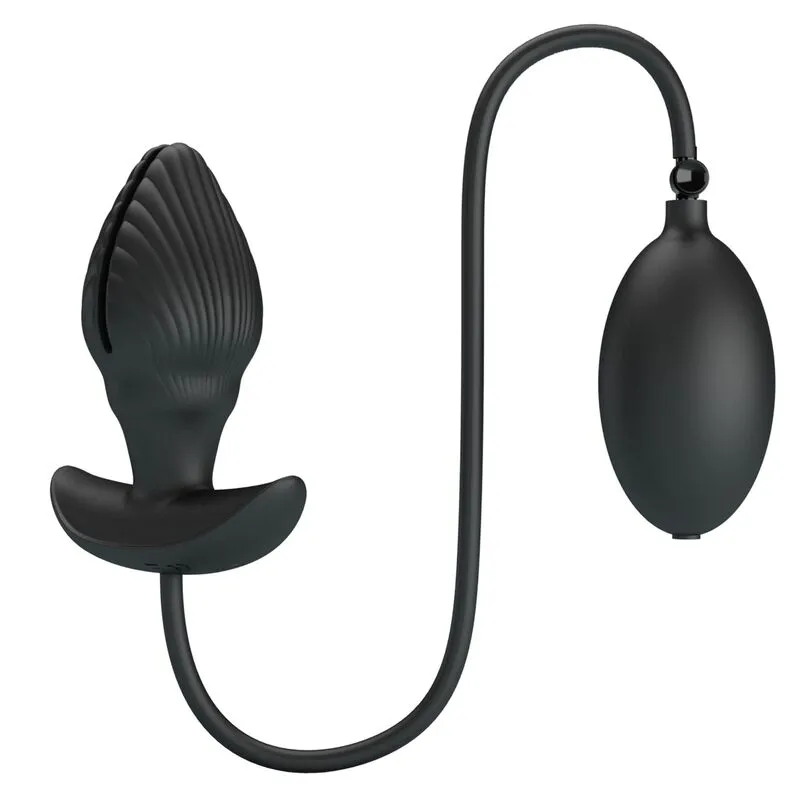 Plug Anal Gonflable En Silicone Noir - Image 9