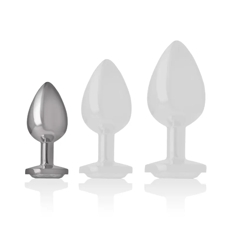 Plug Anal Métal Bijou Diamant Luxe - Image 3