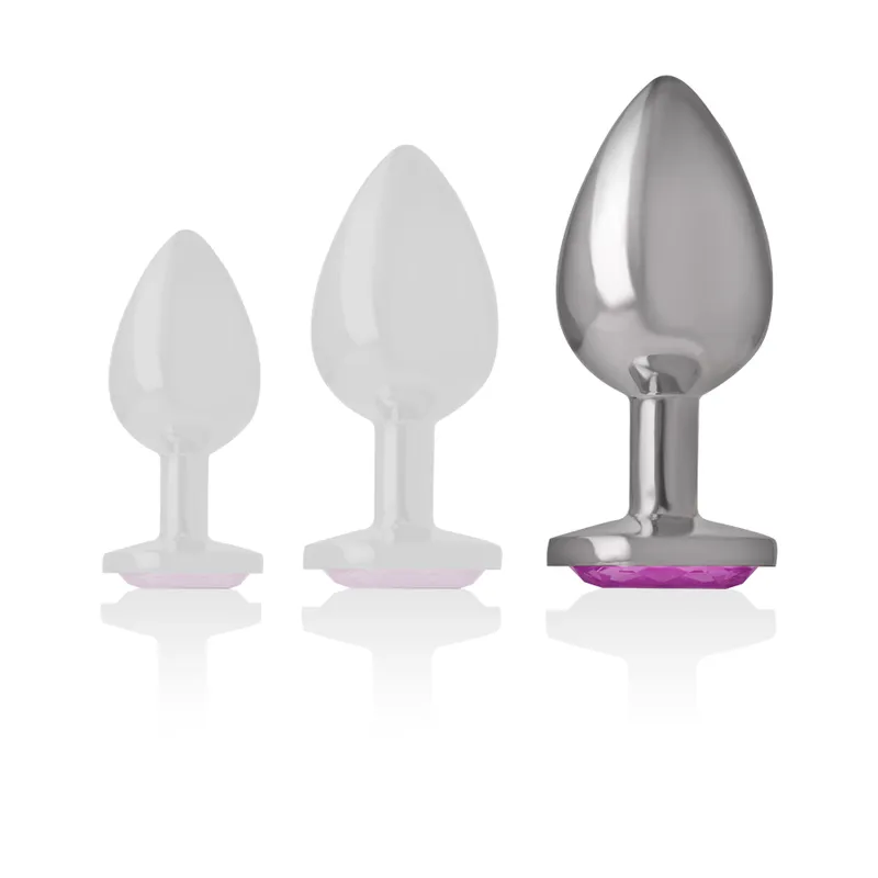 Plug Anal Métal Bijou Diamant Luxe - Image 3