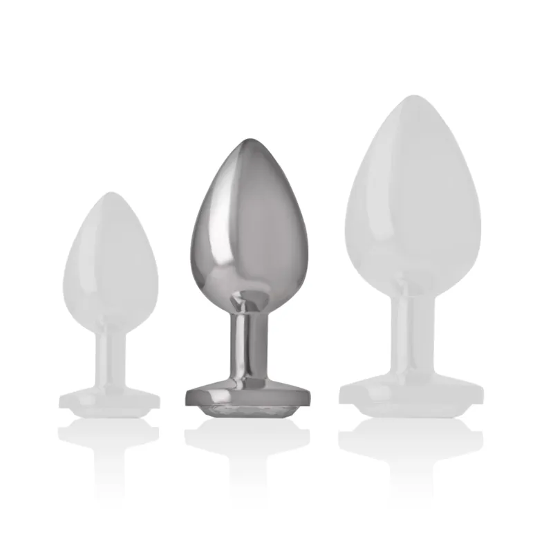 Plug Anal Métallique Luxe Bijou Diamant - Image 4