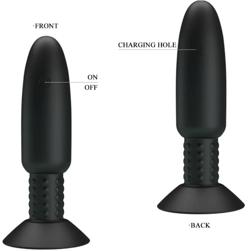 Plug Anal Vibrant Silicone Noir Rechargeable - Image 7