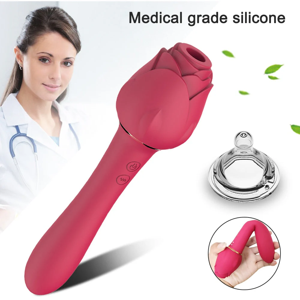 Powerful Rose Vibrator For Women Clitoris Nipple Clit Sucker G-bliss O-maker Toy - Image 6