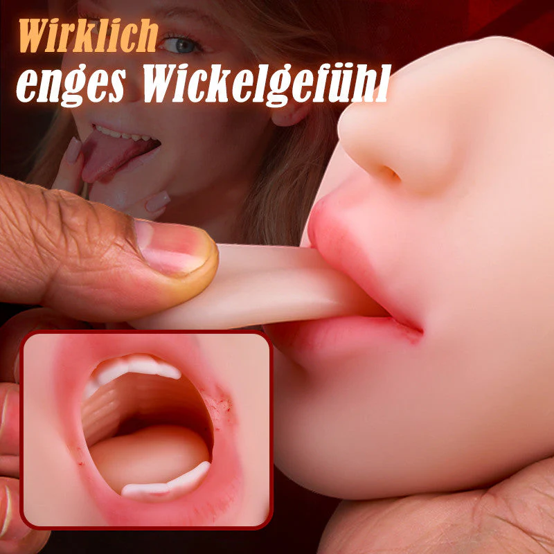 3D Texture Clitoris Oral Sex Toy Stroker 2 In 1 Pocket Pussy 0.8KG - Image 5