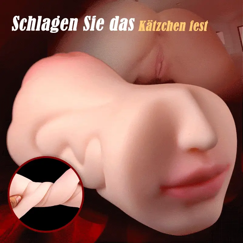 3D Texture Clitoris Oral Sex Toy Stroker 2 In 1 Pocket Pussy 0.8KG - Image 6