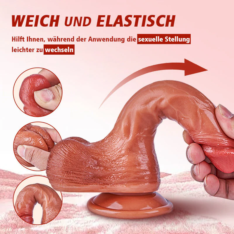 Realistischer Penis mit simulierter Ejakulation, 10-Frequenz-Vibrationsfunktion, mit Saugnapf - Image 6