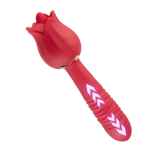 Acmejoy Red Rose Low Noise 5 Thrusting & Vibrating 7 Tongue Licking Vibrator - Image 6
