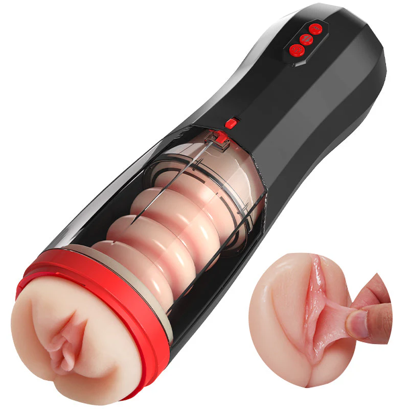 ROKA - Lifelike Vaginal Entrance Thrusting Vibrating Vocal Masturbator Stroker - Image 9