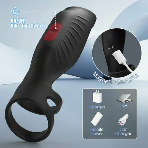 SemenSentry - Vibrating 2 IN 1 Cock Ring - Image 5