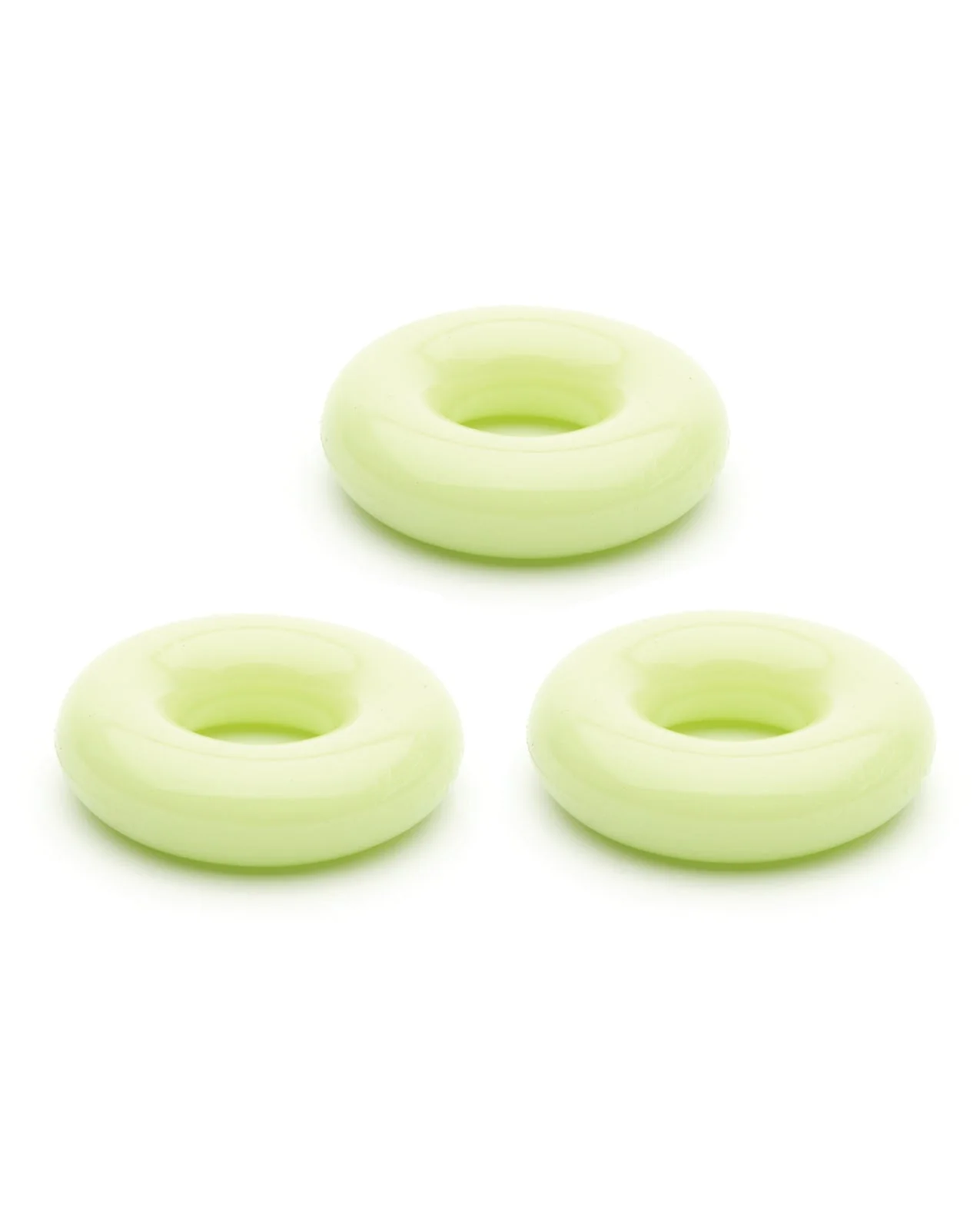 Sport Fucker Chubby Cockring Pack of 3 - Glow - Image 4