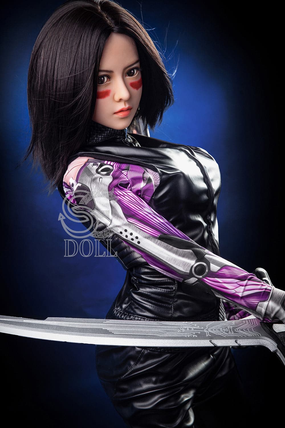 US In Stock-151cm/4 ft 11 E-Cup Battle Angel Alita Anime Sex Doll - Image 4