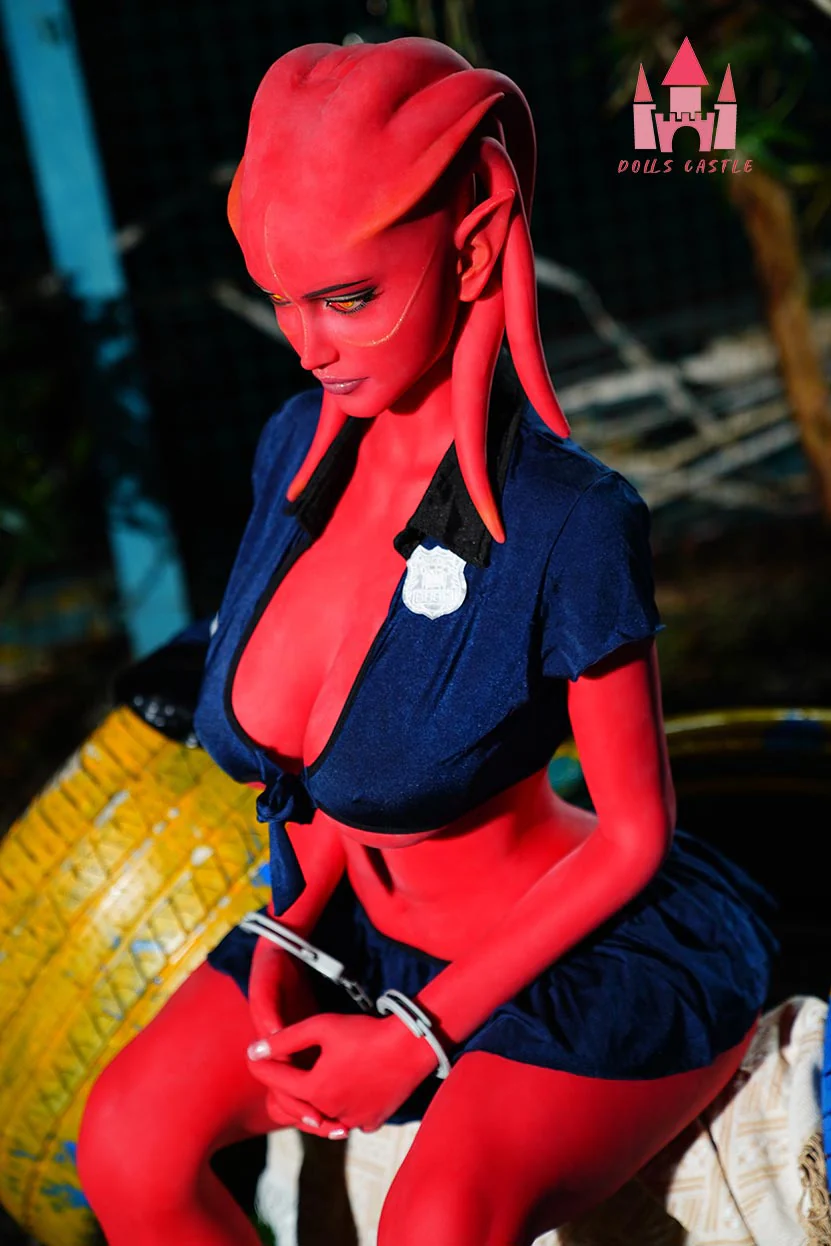 US In Stock - 160cm/5ft3 F-cup Red Skinned Alien TPE Sex Doll - #A9 - Image 15