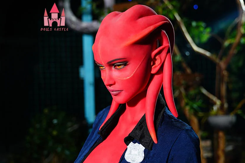 US In Stock - 160cm/5ft3 F-cup Red Skinned Alien TPE Sex Doll - #A9 - Image 16