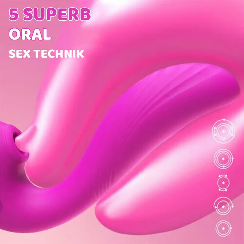 10 Vibrating 5 Flapping Sucking Klitoris lecken und G Spot Vibrator - Image 4