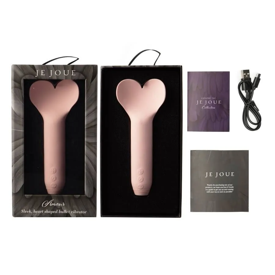 Vibromasseur Bullet Silicone Cœur Étanche Rechargeable - Image 3