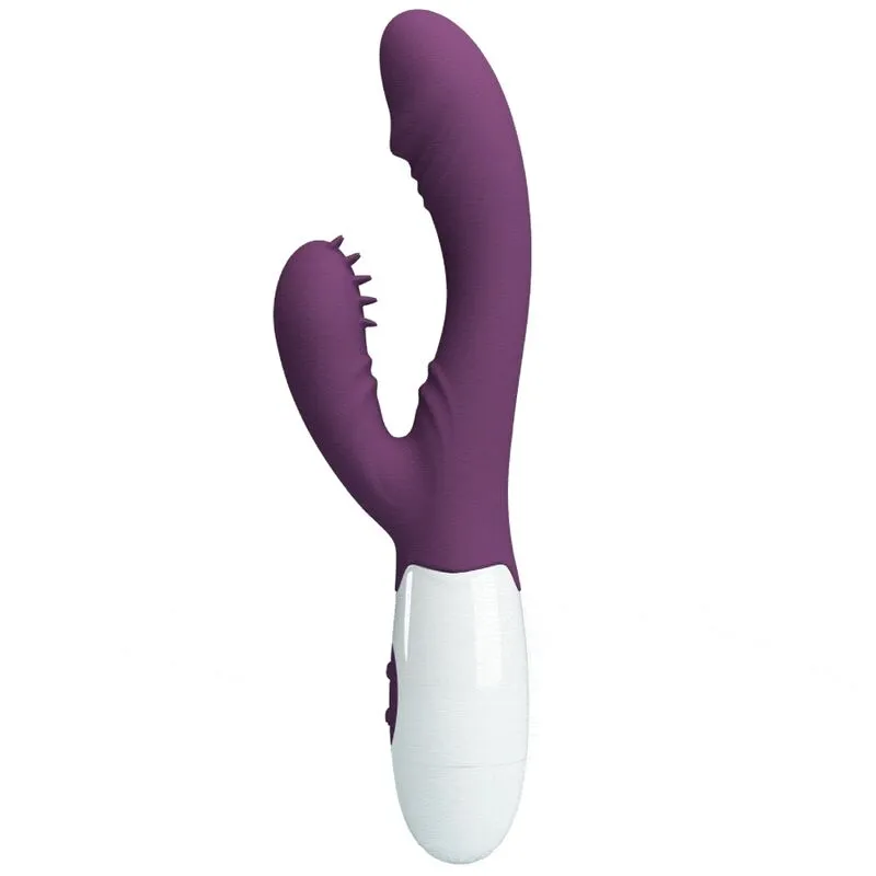 Vibromasseur Double Lapin Silicone Violet - Image 10