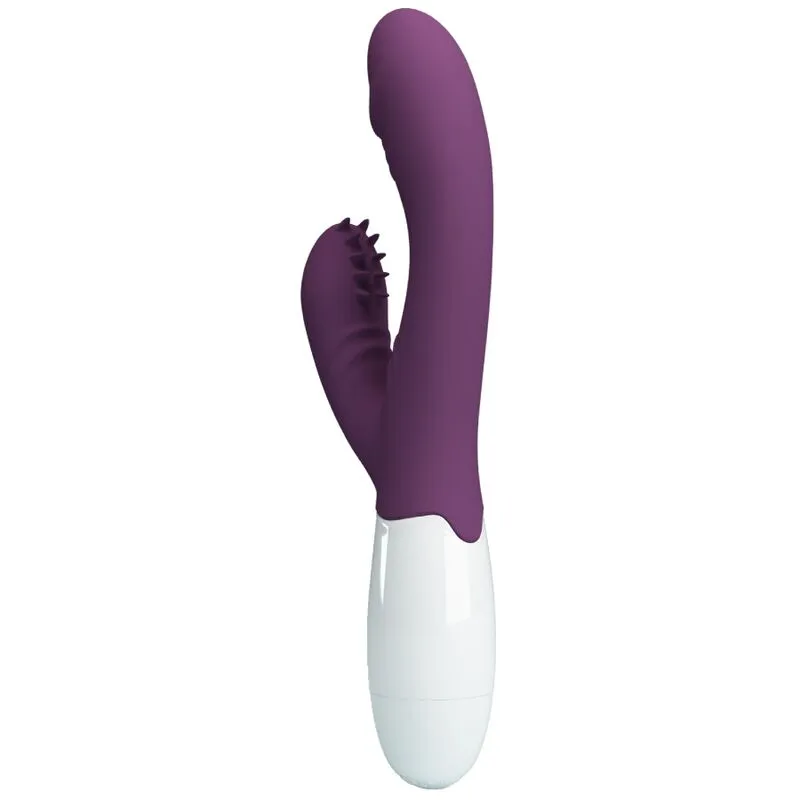 Vibromasseur Double Lapin Silicone Violet - Image 9