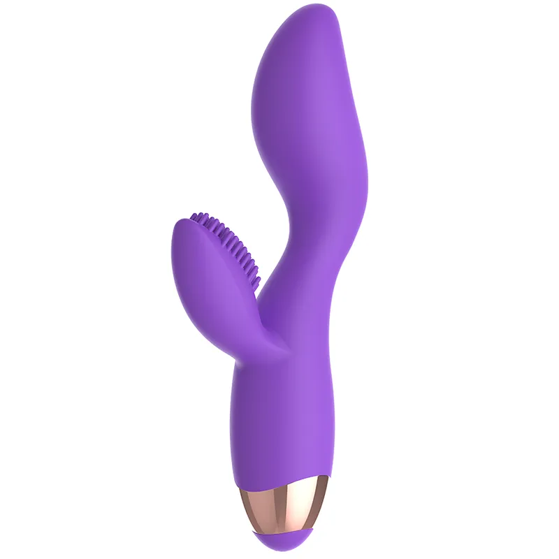 Vibromasseur Double Moteur Silicone Lilas - Image 3