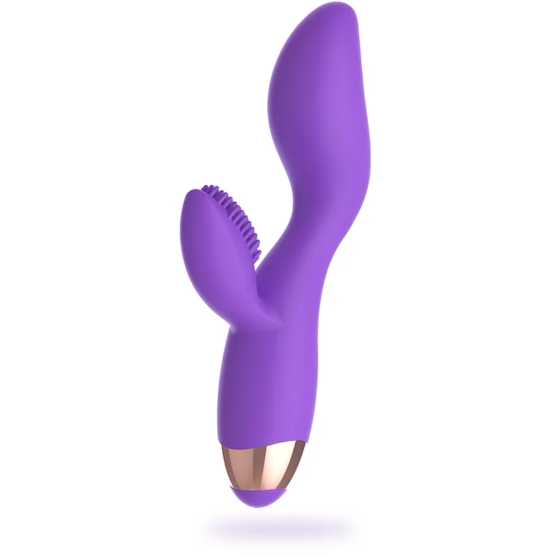 Vibromasseur Double Moteur Silicone Lilas - Image 7