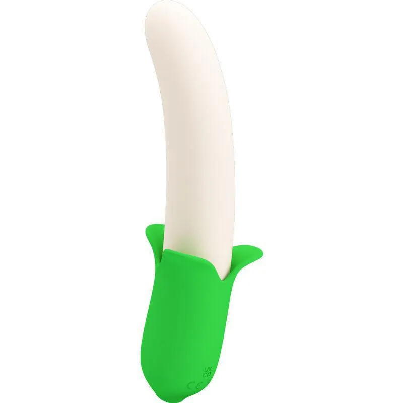 Vibromasseur En Silicone Vert Clair Rechargeable - Image 2