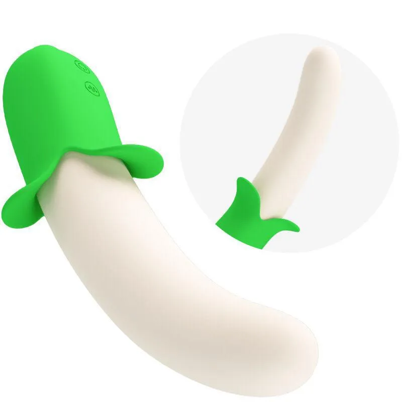 Vibromasseur En Silicone Vert Clair Rechargeable - Image 6