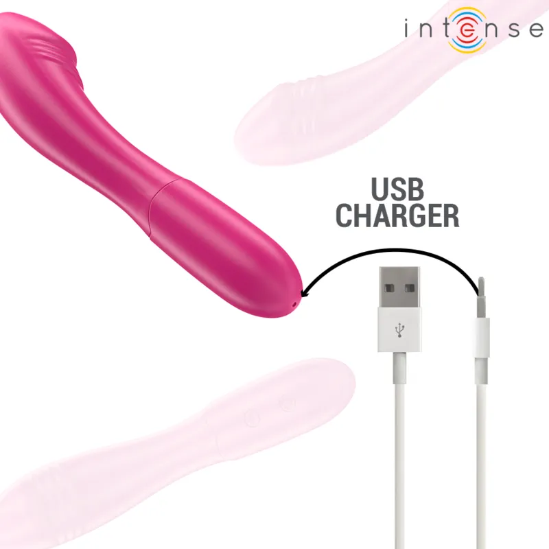Vibromasseur Flexible Silicone Rose Étanche - Image 2