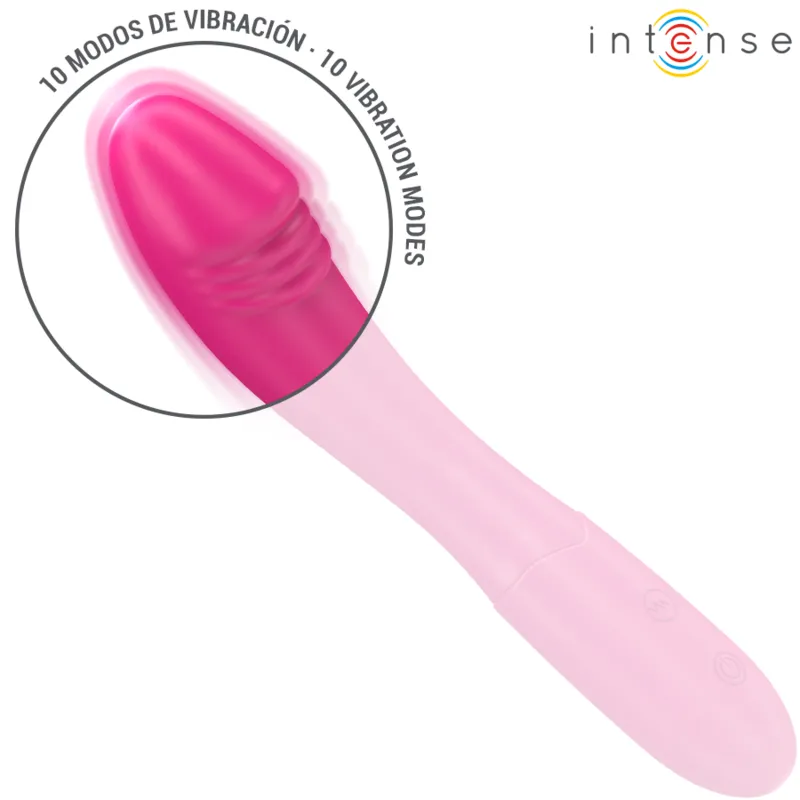 Vibromasseur Flexible Silicone Rose Étanche - Image 4