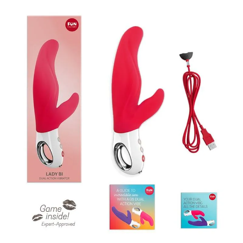 Vibromasseur Longue Taille Double Stimulation Silicone Imperméable - Image 2