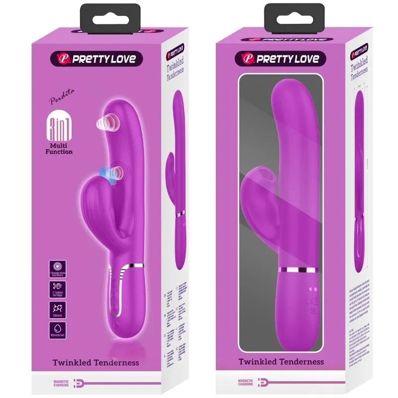 Vibromasseur Multifonction Étanche Silicone Violet - Image 2