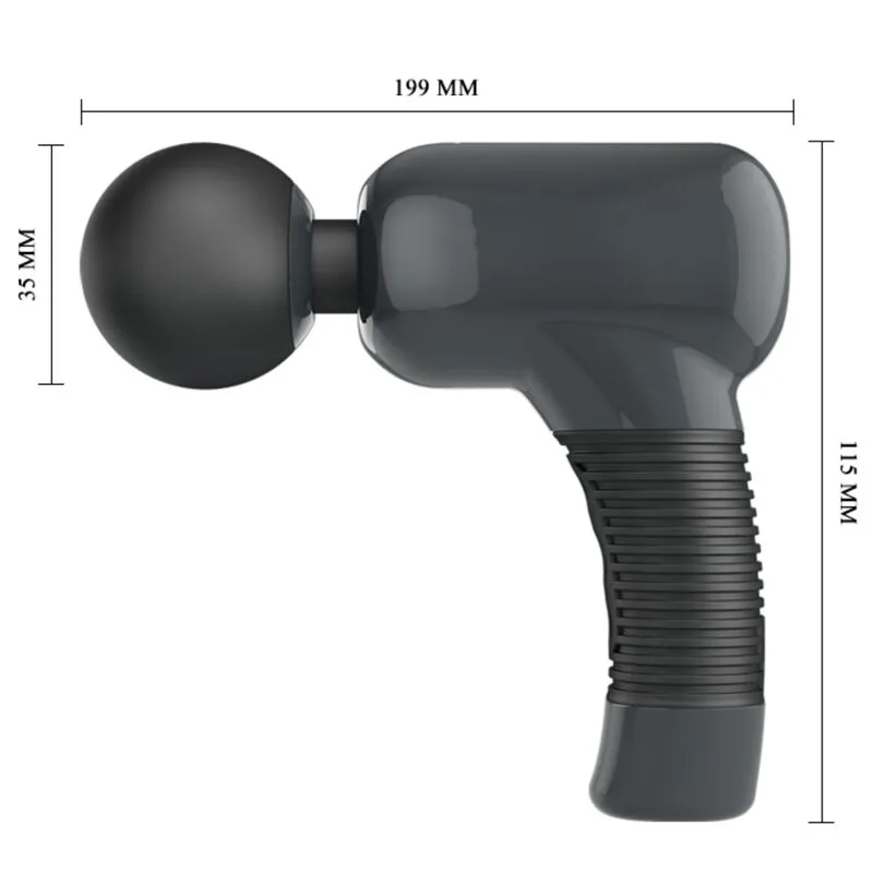 Vibromasseur Puissant Rechargeable Silicone Gris Foncé - Image 5