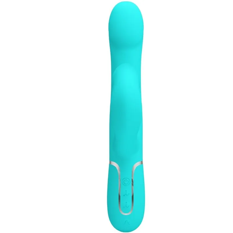 Vibromasseur Rabbit Silicone Vert Aqua - Image 10