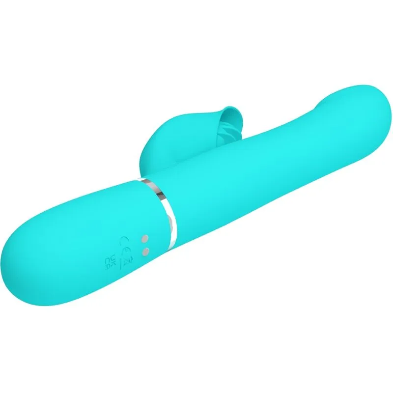 Vibromasseur Rabbit Silicone Vert Aqua - Image 7