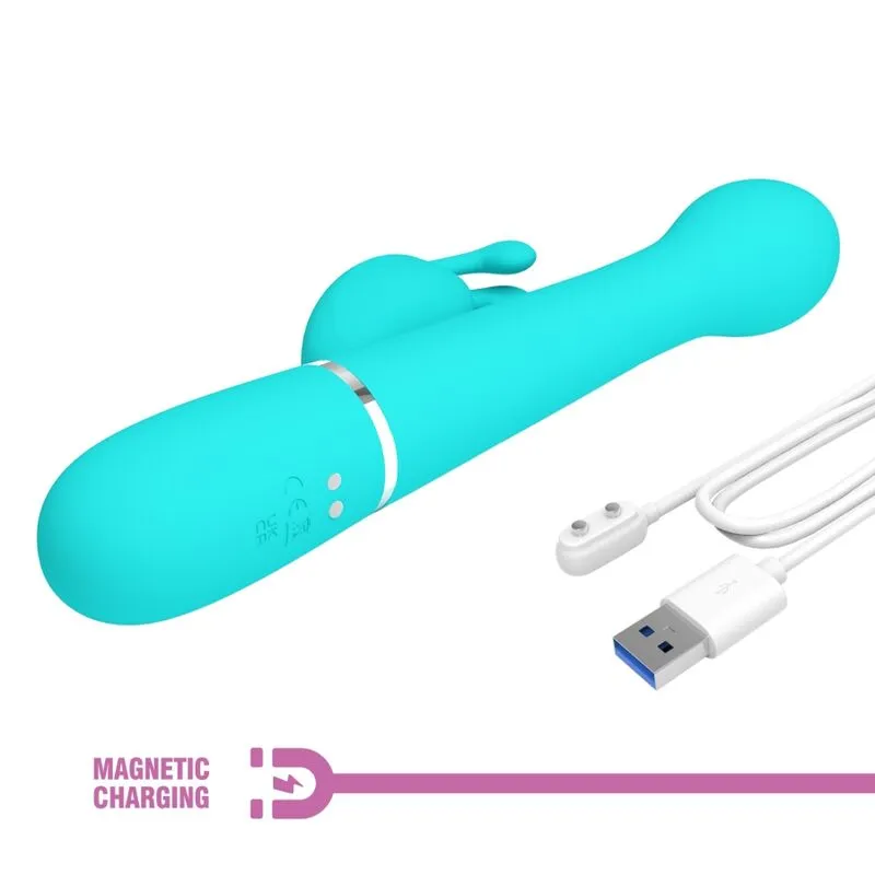 Vibromasseur Rabbit Silicone Violet Usb - Image 4
